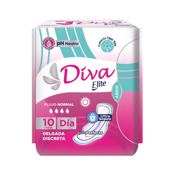 Diva Toallas Sanitarias Delgada Discreta Dia 10 und 1x24