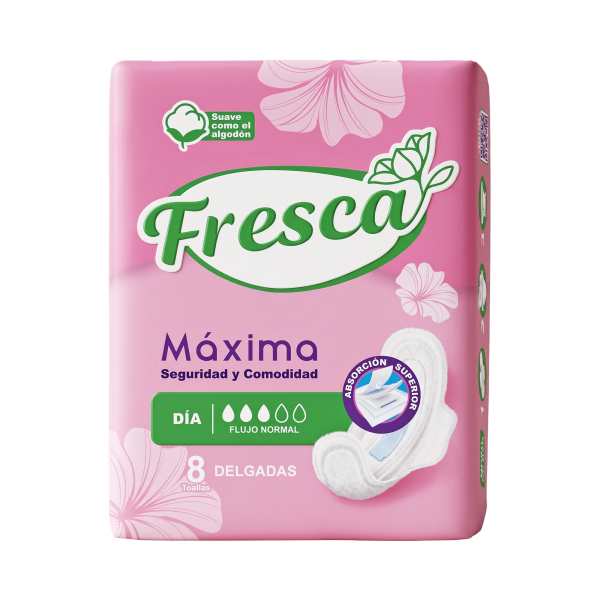 Fresca Toallas Sanitarias Delgada Dia 8 und 1x48