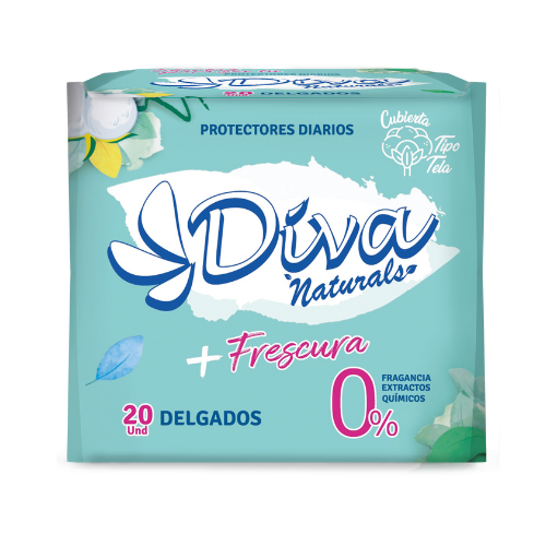 Protectores Diva Naturals 20 unidades