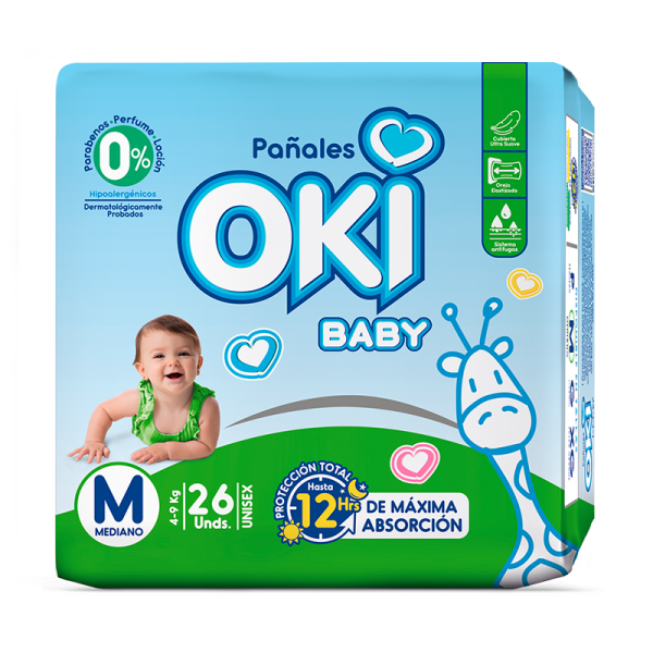 Oki Pañales Nuevos Mediano 26 und 1X6