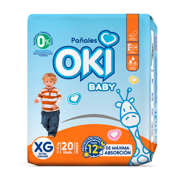 Oki Pañales Nuevos Extra-Grande 20 und 1X6